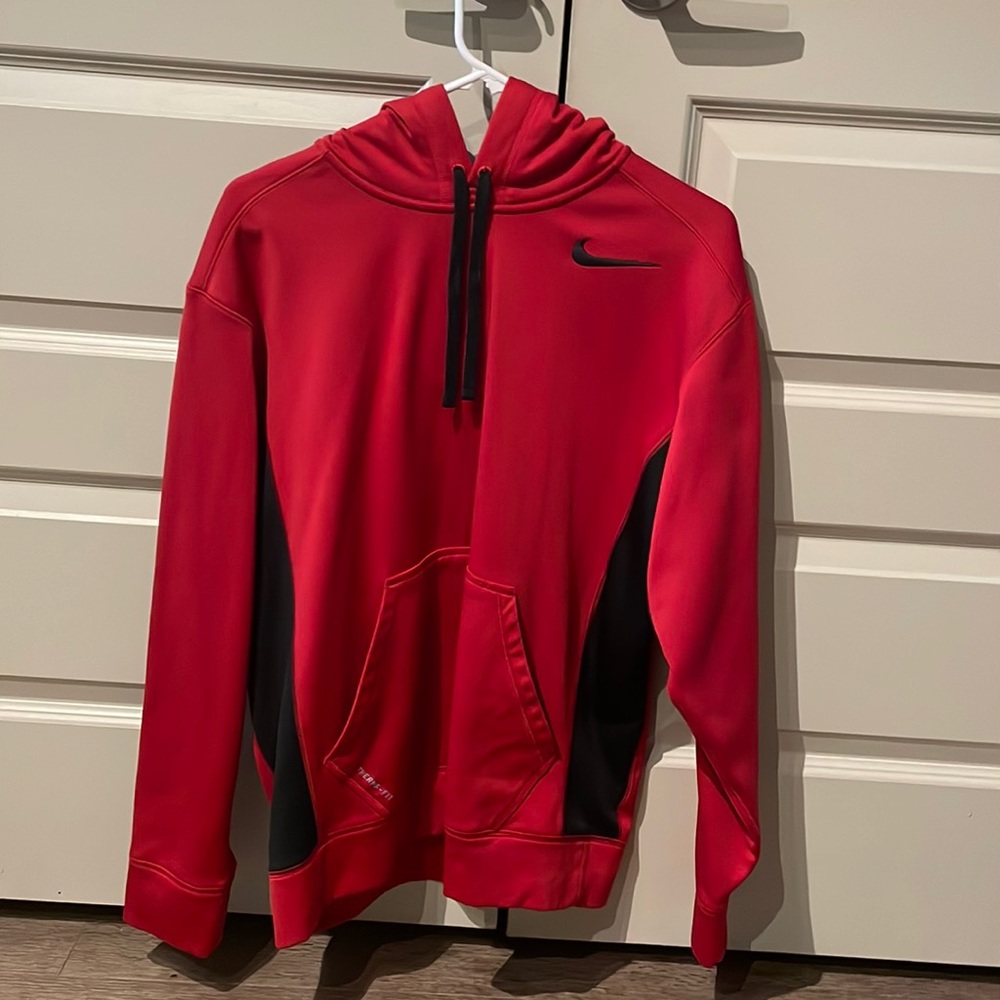 Red Nike Thermafit Hoodie